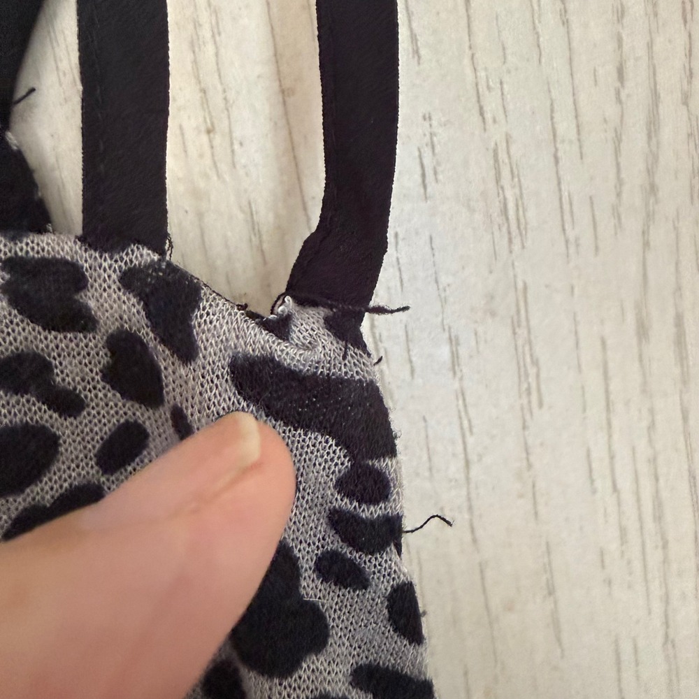 Maurices Leopard Print Strappy Tank Top Size‎ 1X Boho Grunge Stretch Flowy Party - Picture 3 of 9